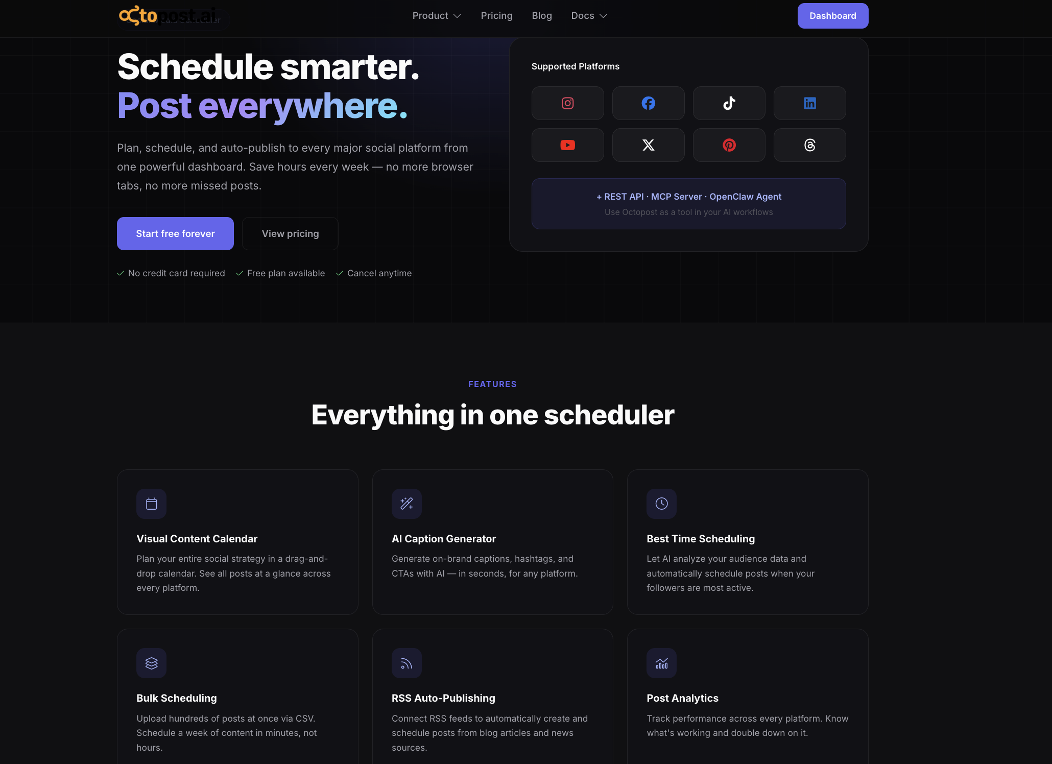 free social scheduling tool